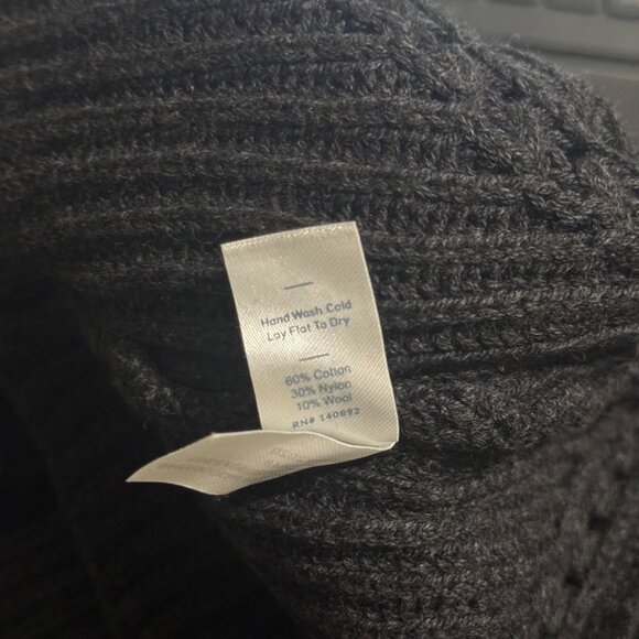 Marine Layer Erin Turtleneck women Sweater Black color Ribbed Knit XL New - Picture 10 of 11